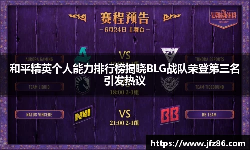 和平精英个人能力排行榜揭晓BLG战队荣登第三名引发热议